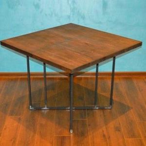 Кухонный стол на металлическом основании в стиле Loft R43-598