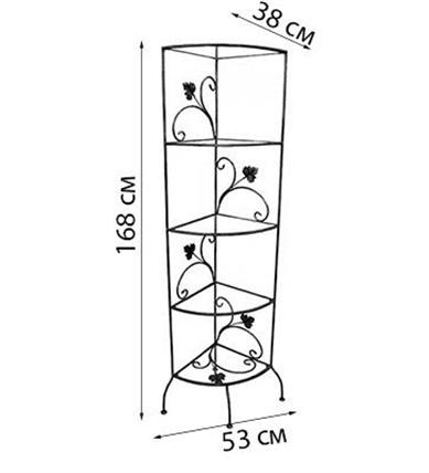 Кованая этажерка для ванной