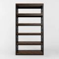 Стеллаж с дубовыми полочками (Лофт) R49-64