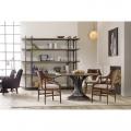 Стеллаж из металла и дуба на металле в стиле Loft R49-225