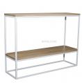 Консоль в стиле Loft (с дубовой столешницей) R43-334