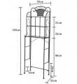 Стеллаж за унитазом кованый R30-20