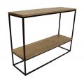 Консоль в стиле Loft (с дубовой столешницей) R43-334