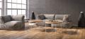 Круглый стол с полкой в стиле Loft (с дубовой столешницей) R43-303