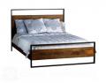 Кровать в стиле Loft (дуб и металл) R52-15