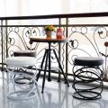 Табурет на металлическом каркасе в стиле Loft R42-51