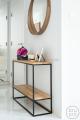 Консоль в стиле Loft (с дубовой столешницей) R43-334