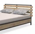 Кровать в стиле Loft (дуб и металл) R52-22