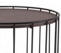 Круглый журнальный стол с дубовой столешницей (Loft) R43-245