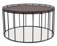 Круглый журнальный стол с дубовой столешницей (Loft) R43-245
