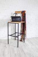 Барный стул на металлическом каркасе в стиле Loft R42-55