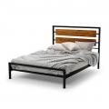 Кровать для спальни Loft (дуб и металл) R52-69