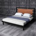 Кровать для спальной Loft (сращенный дуб и металл) R52-72