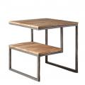 Прикроватный приставной столик Loft (металл и дуб) R43-545
