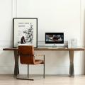 Стол на металлических ножках с дубовой столешницей (Loft) R43-502