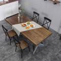 Столовый стол Loft (дуб на металлическом основании) R43-628