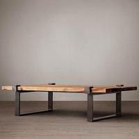 Журнальный стол на металлических ножках в стиле Loft R43-562