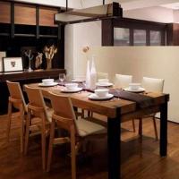 Стол обеденный на металлических опорах (Loft) R43-515