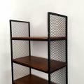 Стеллаж Loft (основание металл, полки дуб) R49-167