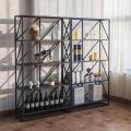 Стеллаж в стиле Лофт (основание и полки металл) R49-159