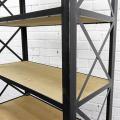 Стеллаж в стиле Loft (металл, полки и ящик дуб) R49-179