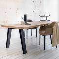 Стол Loft (ножки сталь столешница дуб) R43-111