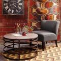 Круглый журнальный столик в стиле Loft R43-140