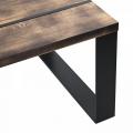 Стол из металла и дуба (Лофт) R43-165