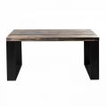 Стол из металла и дуба (Лофт) R43-165