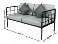 Диван в стиле Loft 140 см R48-5