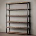 Стеллаж с дубовыми полками Loft R49-31