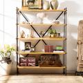 Дубовый стеллаж на металлокаркасе Loft R49-32