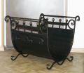 Кованая каминная дровница для дачи R67-17
